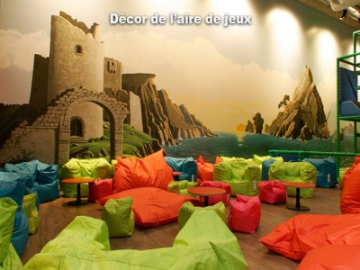 Décor de l'aire de jeux Acrochats