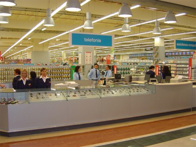 Concept d'aménagement Iper rayon téléphonie