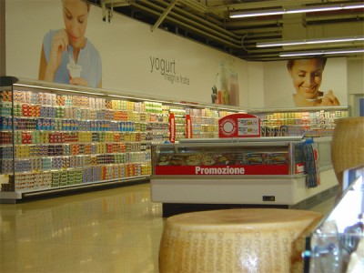 Signalétique Iper rayon yahourt